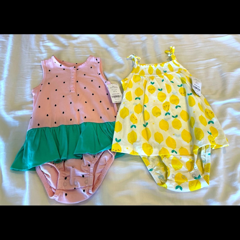 Brand new 2 Carter’s rompers